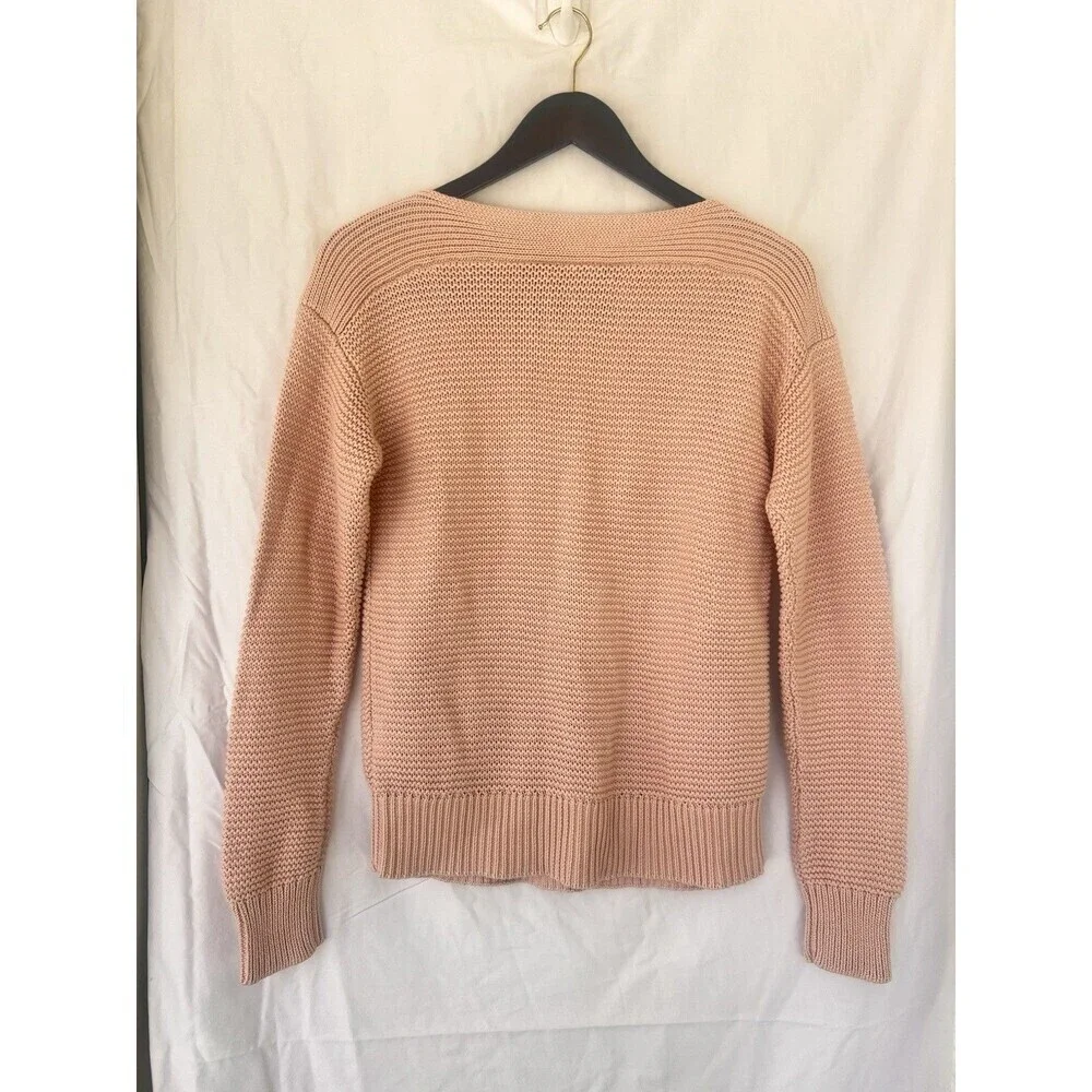Lauren Ralph Lauren Pink Knit Sweater Pullover Small Thick Preppy Coquette